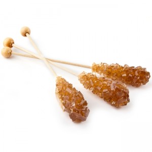 Brown Rock Candy Crystal Sticks