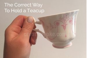 correct teacup handling